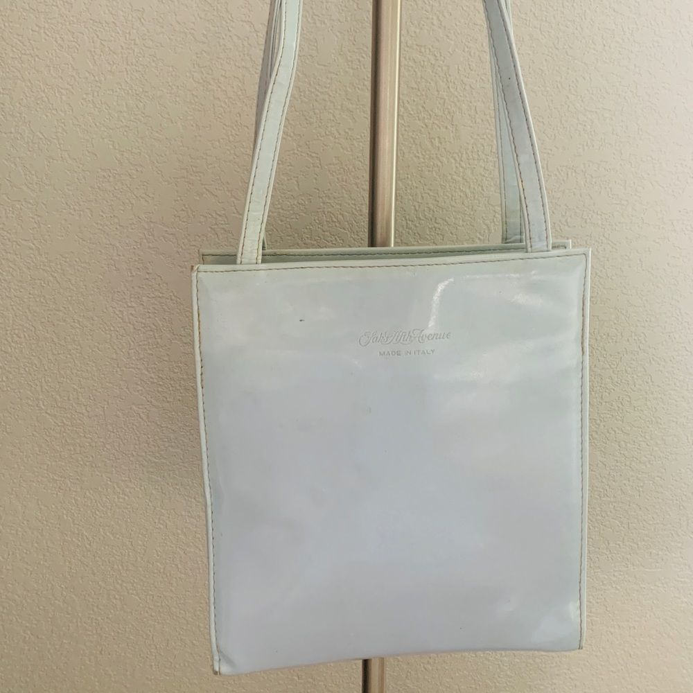 Y2K Italian Designer Lavender TOTE Handbag - Picture 1 of 8